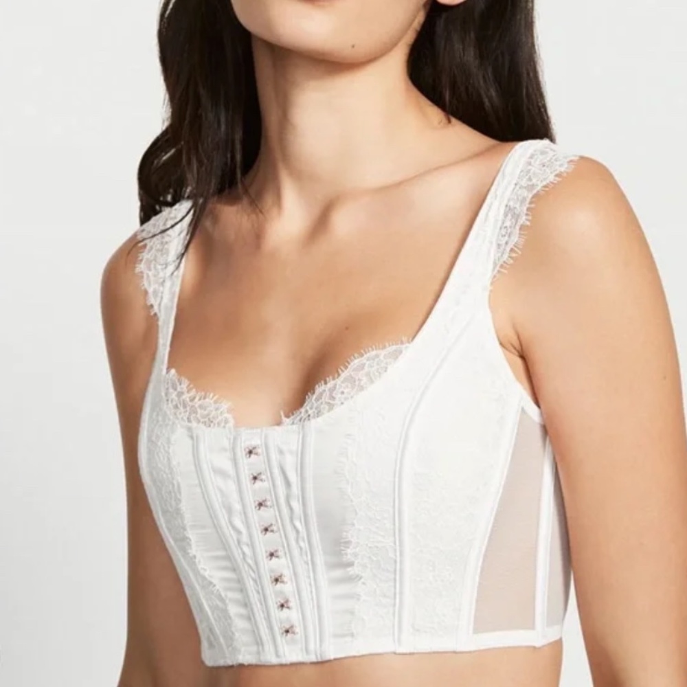 Victoria’s Secret Dream Angels Bodice Corset Bra White Size Small